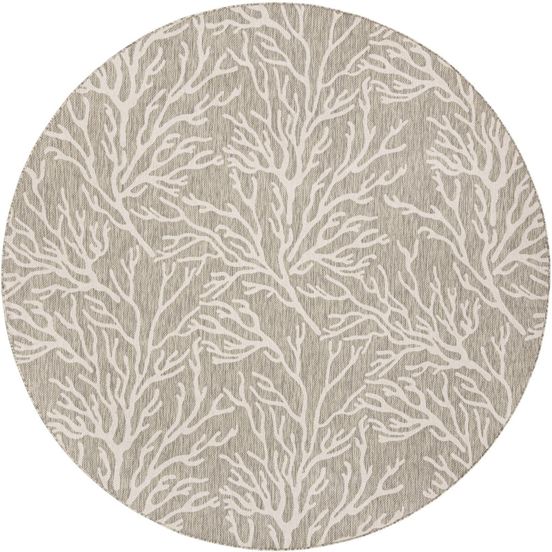 Seaside Haven Rugs Collection Area Rug -  Pebblestone Round Gray  lifestyle 81