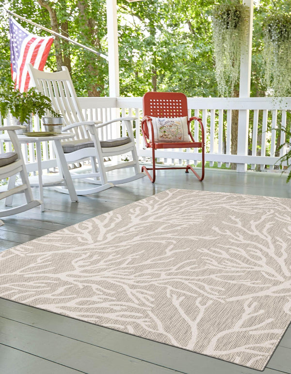 Seaside Haven Rugs Collection Area Rug -  Pebblestone Rectangle Gray  lifestyle 9