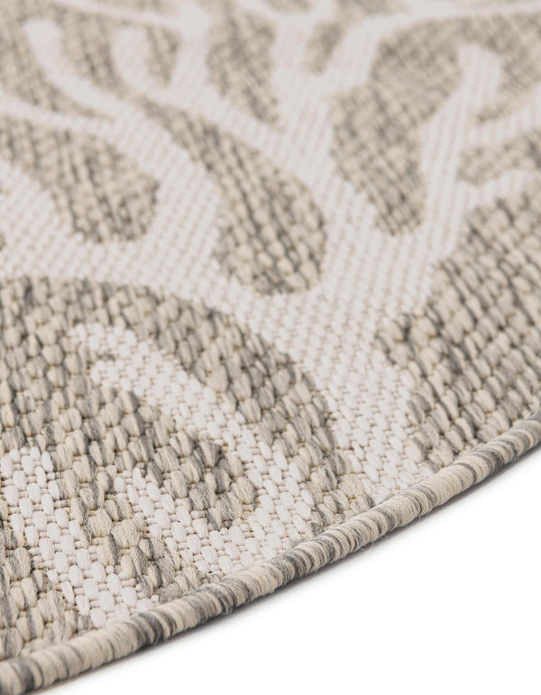 Seaside Haven Rugs Collection Area Rug -  Pebblestone Round Gray  lifestyle 175