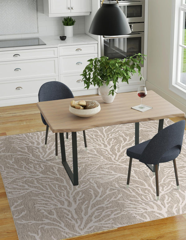 Seaside Haven Rugs Collection Area Rug -  Pebblestone Square Gray  lifestyle 107