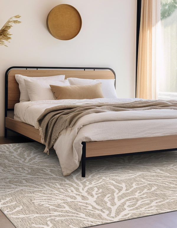Seaside Haven Rugs Collection Area Rug -  Pebblestone Square Gray  lifestyle 129