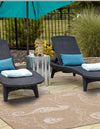 Seaside Haven Rugs Collection Area Rug -  Wavecrest Rectangle Taupe  lifestyle 5