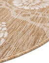 Seaside Haven Rugs Collection Area Rug -  Wavecrest Round Taupe  lifestyle 194