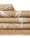 Seaside Haven Rugs Collection Area Rug -  Wavecrest Square Taupe  lifestyle 20