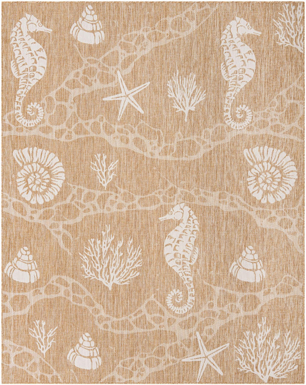Seaside Haven Rugs Collection Area Rug -  Wavecrest Rectangle Taupe Main