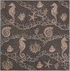 Seaside Haven Rugs Collection Area Rug -  Wavecrest Square Black  lifestyle 80