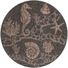 Seaside Haven Rugs Collection Area Rug -  Wavecrest Round Black Main