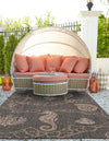 Seaside Haven Rugs Collection Area Rug -  Wavecrest Rectangle Black  lifestyle 4