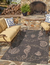 Seaside Haven Rugs Collection Area Rug -  Wavecrest Rectangle Black  lifestyle 8