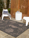 Seaside Haven Rugs Collection Area Rug -  Wavecrest Rectangle Black  lifestyle 10