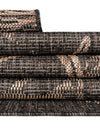 Seaside Haven Rugs Collection Area Rug -  Wavecrest Rectangle Black  lifestyle 26