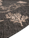 Seaside Haven Rugs Collection Area Rug -  Wavecrest Round Black  lifestyle 14
