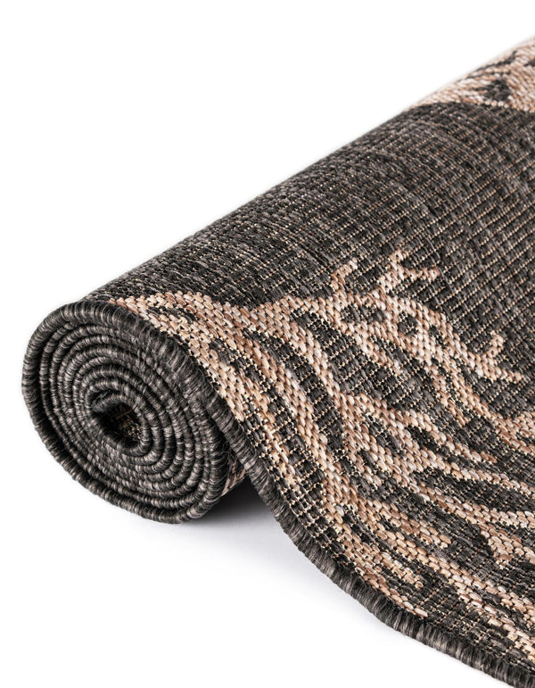Seaside Haven Rugs Collection Area Rug -  Wavecrest Round Black  lifestyle 19