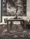 Seaside Haven Rugs Collection Area Rug -  Wavecrest Square Black  lifestyle 108