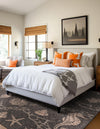 Seaside Haven Rugs Collection Area Rug -  Wavecrest Square Black  lifestyle 132