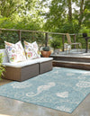 Seaside Haven Rugs Collection Area Rug -  Wavecrest Rectangle Aqua  lifestyle 3