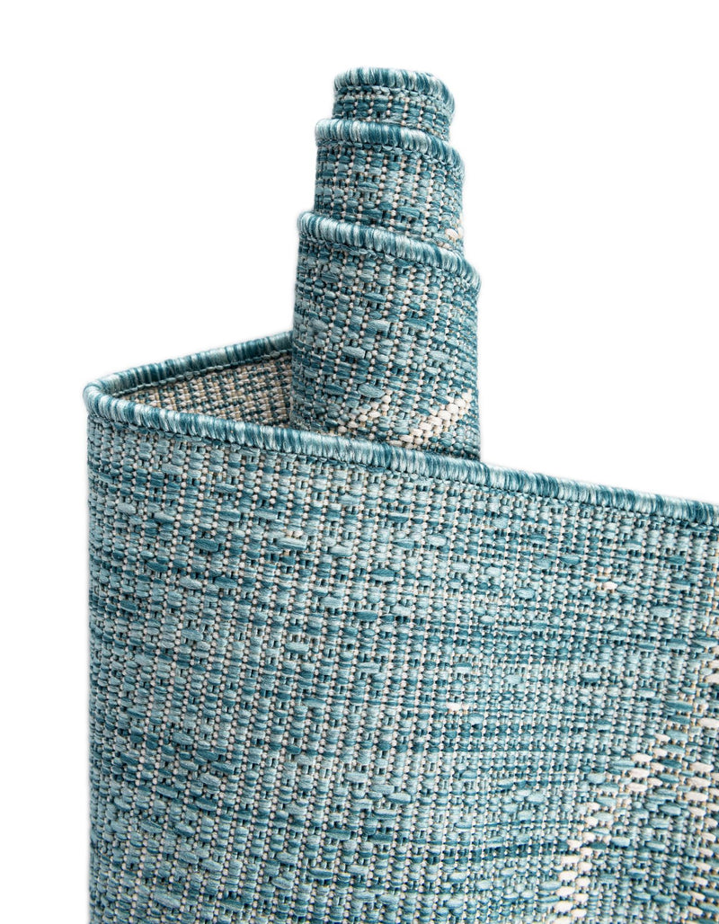 Seaside Haven Rugs Collection Area Rug -  Wavecrest Rectangle Aqua  lifestyle 17
