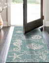 Seaside Haven Rugs Collection Area Rug -  Wavecrest Runner Aqua  lifestyle 106