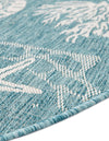 Seaside Haven Rugs Collection Area Rug -  Wavecrest Round Aqua  lifestyle 193