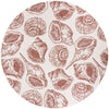 Seaside Haven Rugs Collection Area Rug -  Lighthouse (Ivory Rust Red) Round Ivory Rust Red Main