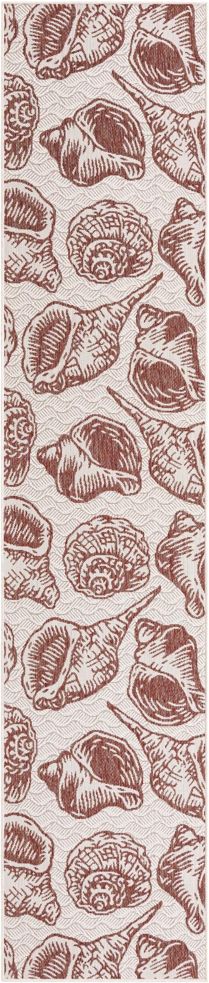 Seaside Haven Rugs Collection Area Rug -  Lighthouse (Ivory Red) Runner Ivory Red  lifestyle 21