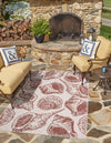 Seaside Haven Rugs Collection Area Rug -  Lighthouse (Ivory Rust Red) Rectangle Ivory Rust Red  lifestyle 0