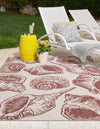 Seaside Haven Rugs Collection Area Rug -  Lighthouse (Ivory Rust Red) Rectangle Ivory Rust Red  lifestyle 3