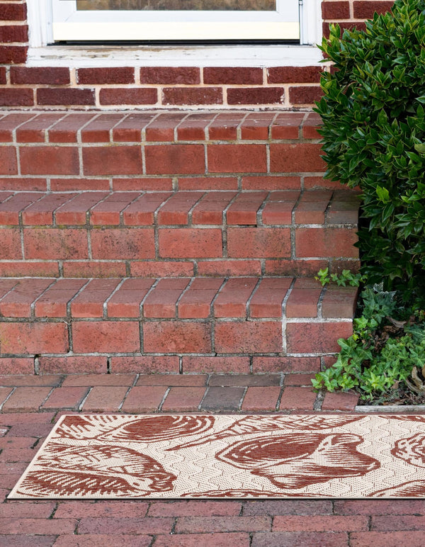 Seaside Haven Rugs Collection Area Rug -  Lighthouse (Ivory Rust Red) Runner Ivory Rust Red  lifestyle 14