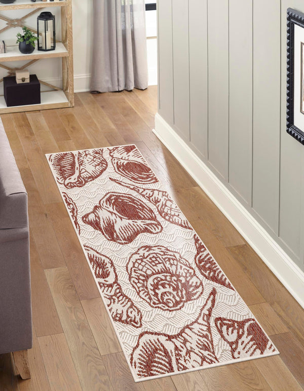 Seaside Haven Rugs Collection Area Rug -  Lighthouse (Ivory Rust Red) Runner Ivory Rust Red  lifestyle 23