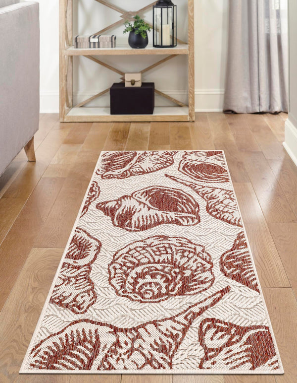 Seaside Haven Rugs Collection Area Rug -  Lighthouse (Ivory Rust Red) Runner Ivory Rust Red  lifestyle 29