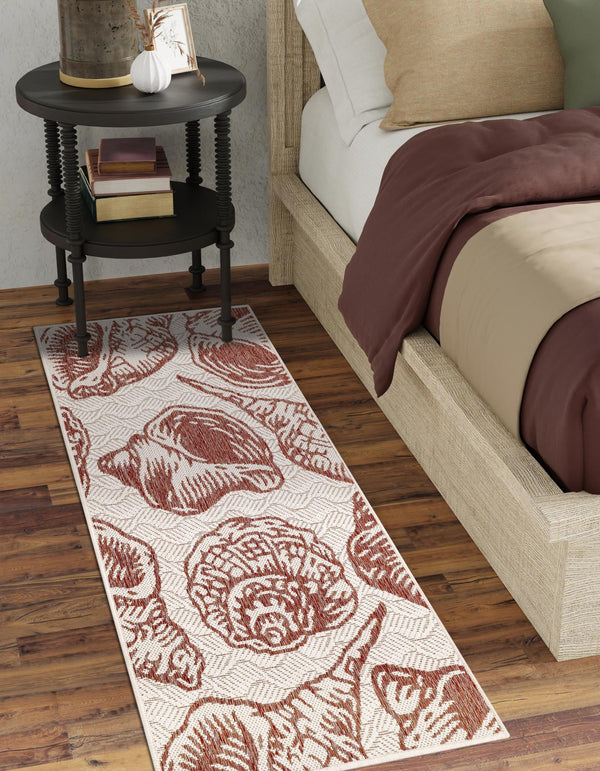 Seaside Haven Rugs Collection Area Rug -  Lighthouse (Ivory Rust Red) Runner Ivory Rust Red  lifestyle 35