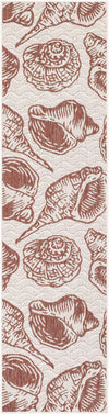 Seaside Haven Rugs Collection Area Rug -  Lighthouse (Ivory Rust Red) Runner Ivory Rust Red Main