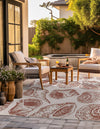Seaside Haven Rugs Collection Area Rug -  Lighthouse (Ivory Rust Red) Square Ivory Rust Red  lifestyle 7