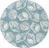 Seaside Haven Rugs Collection Area Rug -  Lighthouse Round Aqua Blue  lifestyle 43