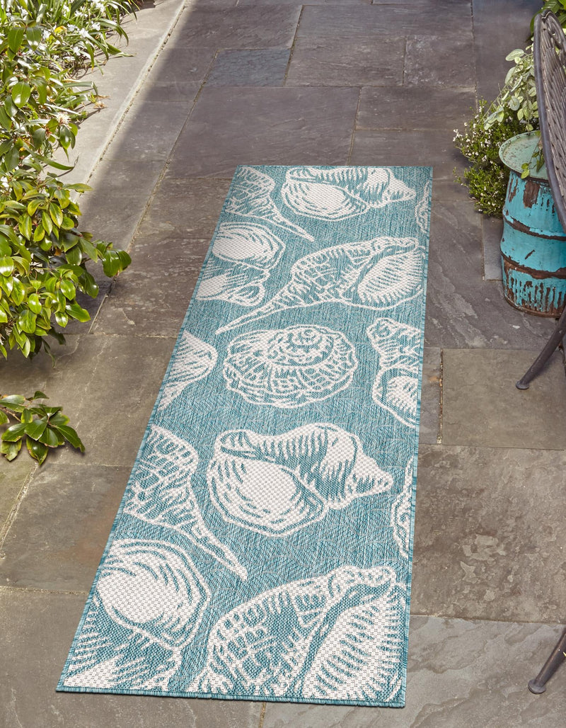 Seaside Haven Rugs Collection Area Rug -  Lighthouse (Aqua) Runner Aqua  lifestyle 0