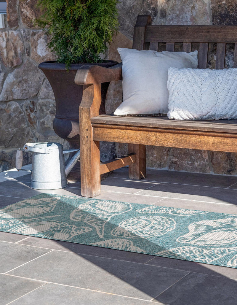Seaside Haven Rugs Collection Area Rug -  Lighthouse (Aqua) Runner Aqua  lifestyle 3