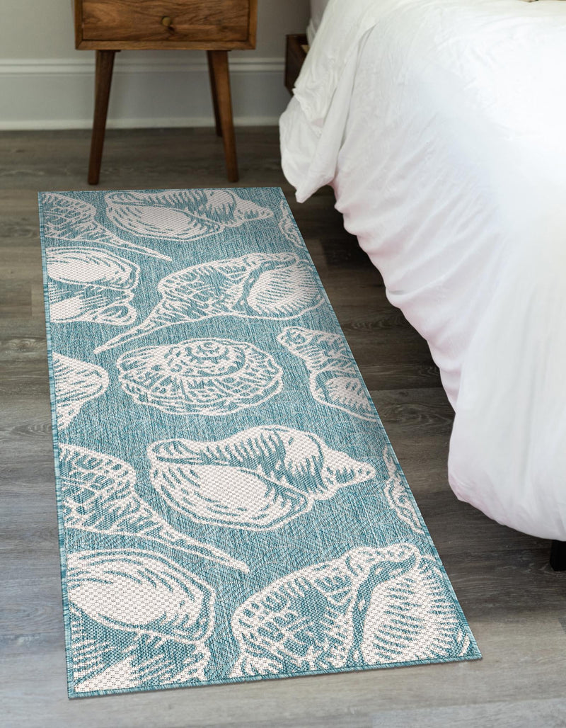 Seaside Haven Rugs Collection Area Rug -  Lighthouse (Aqua) Runner Aqua  lifestyle 4