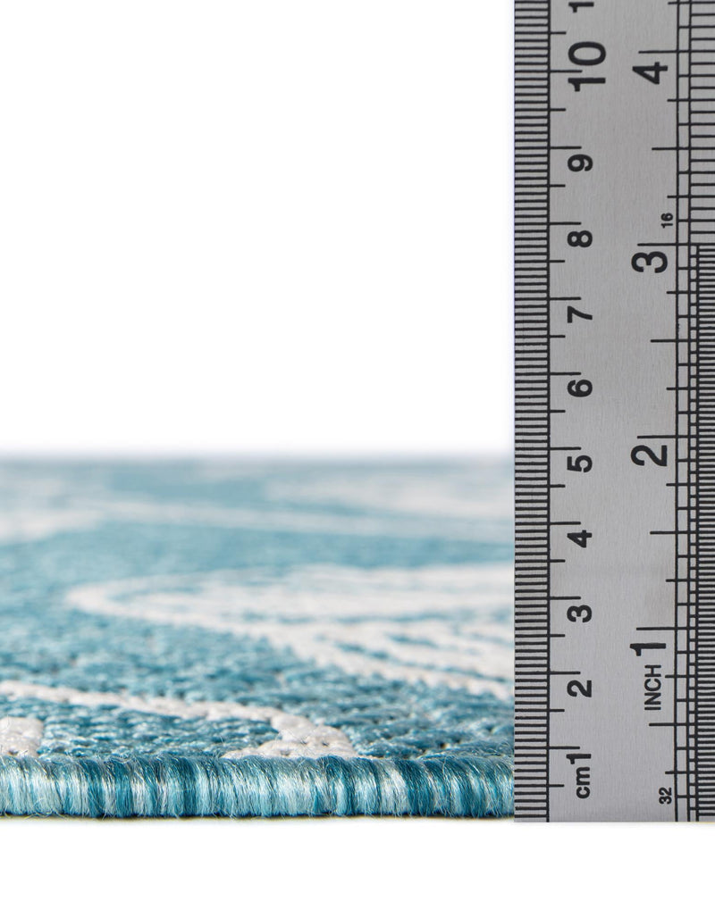 Seaside Haven Rugs Collection Area Rug -  Lighthouse (Aqua) Square Aqua  lifestyle 18