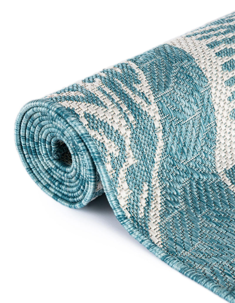 Seaside Haven Rugs Collection Area Rug -  Lighthouse (Aqua) Square Aqua  lifestyle 25