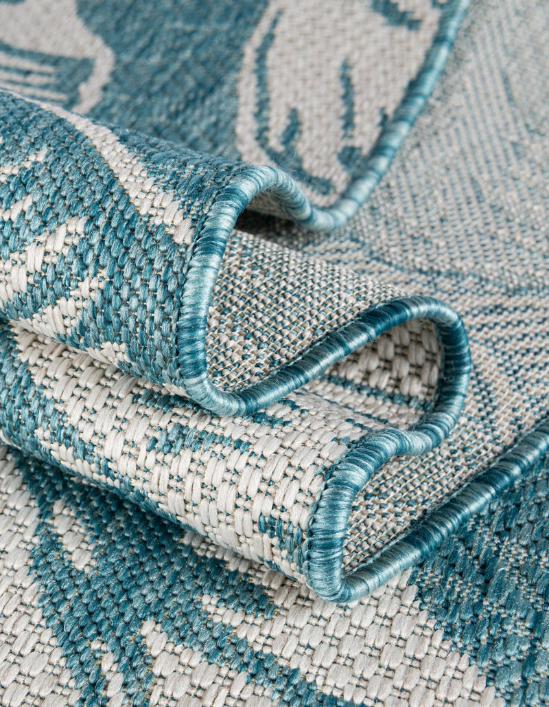 Seaside Haven Rugs Collection Area Rug -  Lighthouse (Aqua) Square Aqua  lifestyle 26