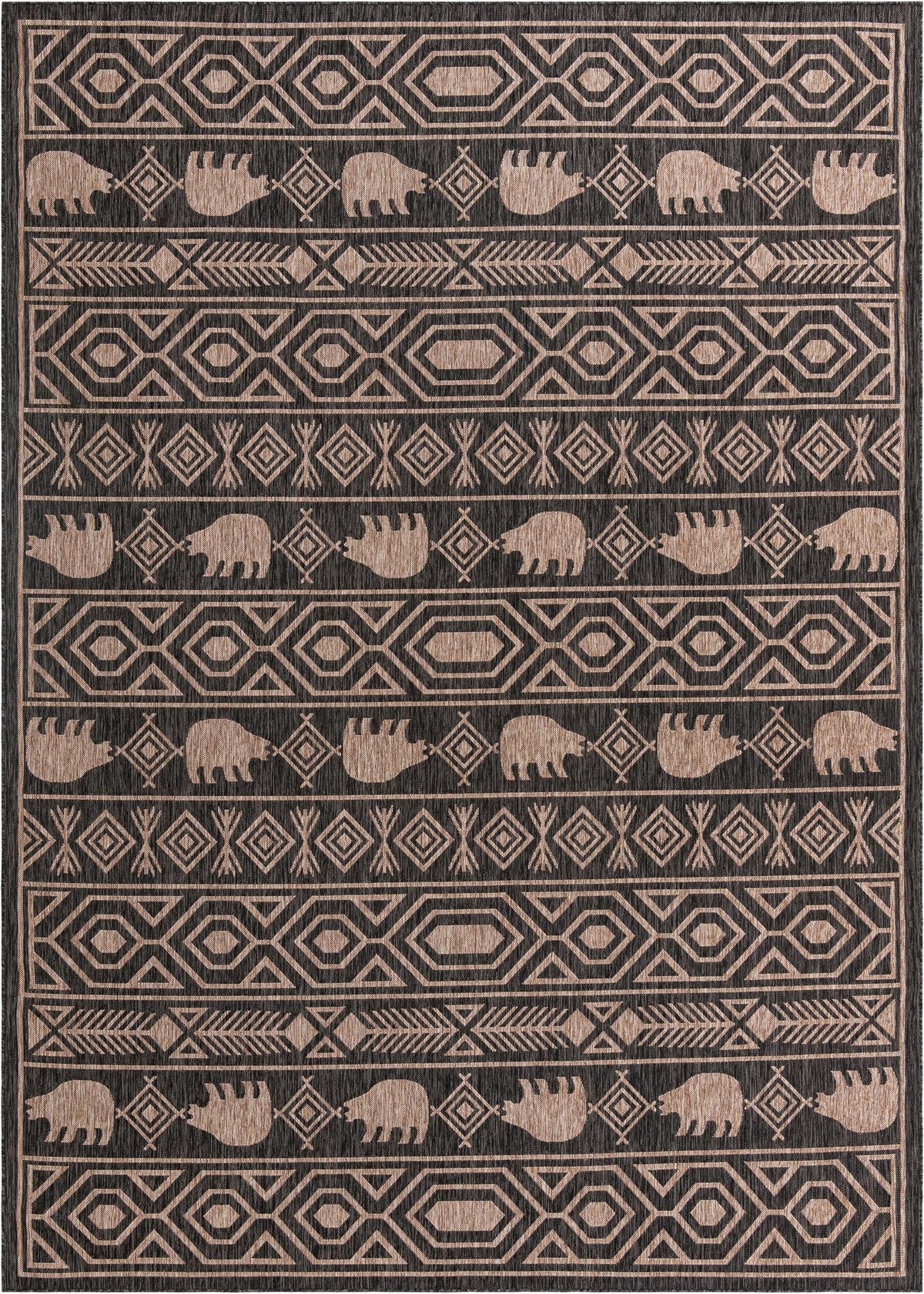 Mesa Oasis Rugs Collection Area Rug - Sundown Rectangle Black Main