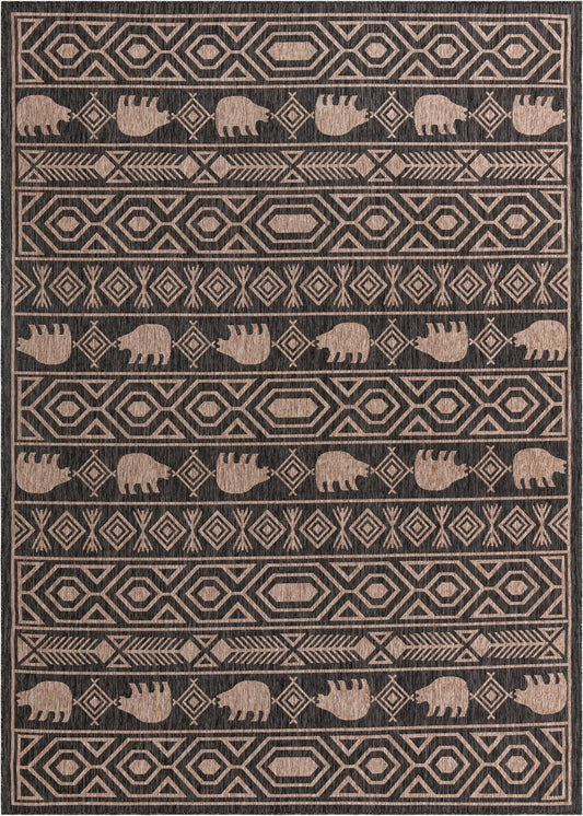 Mesa Oasis Rugs Collection Area Rug - Sundown Rectangle Black Main