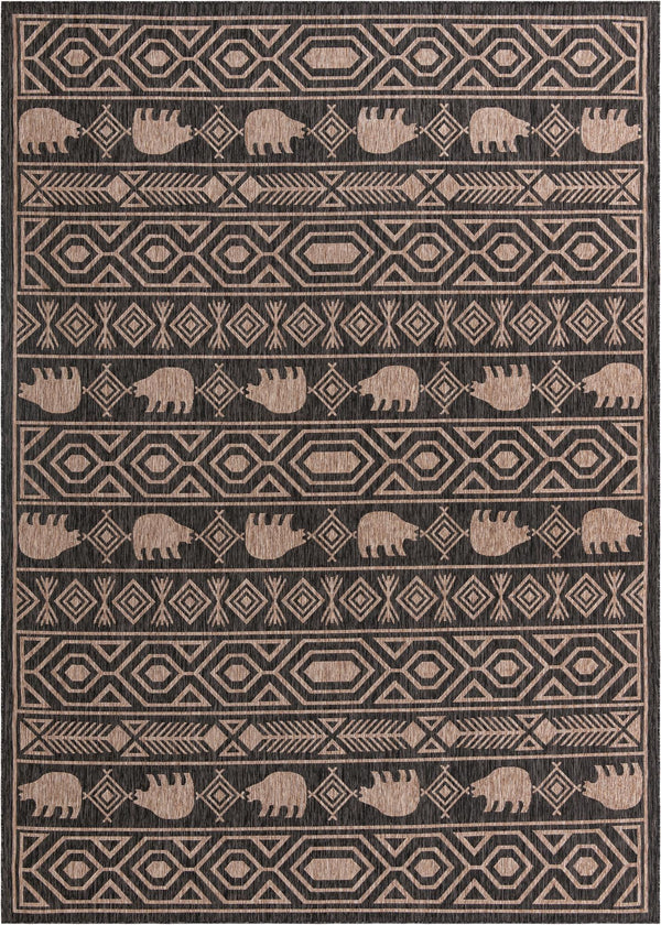 Mesa Oasis Rugs Collection Area Rug - Sundown Rectangle Black Main