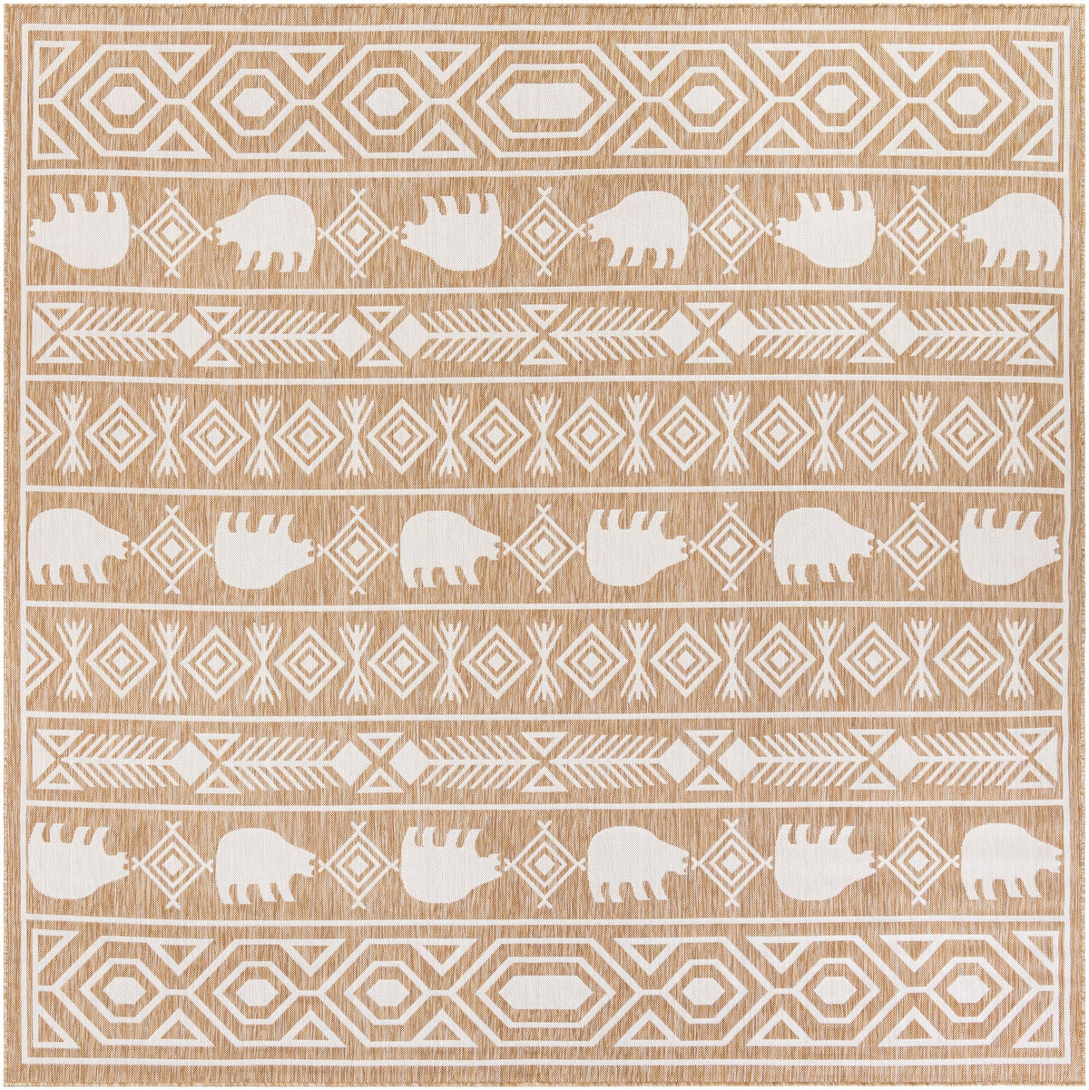 Mesa Oasis Rugs Collection Area Rug - Sundown Square Taupe  lifestyle 91