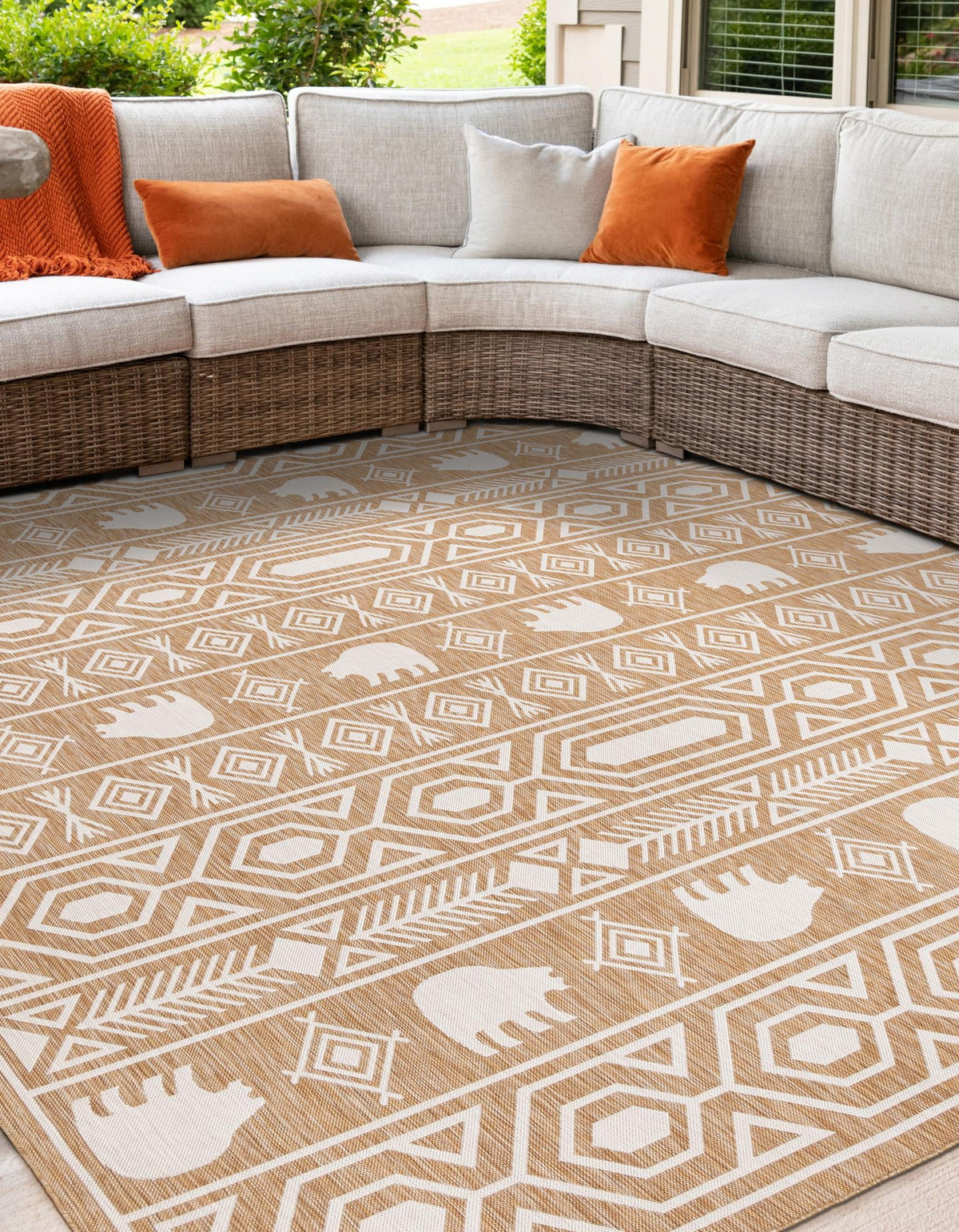 Mesa Oasis Rugs Collection Area Rug - Sundown Square Teal  lifestyle 187