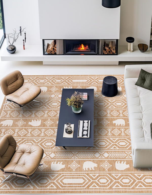 Mesa Oasis Rugs Collection Area Rug - Sundown Square Taupe  lifestyle 68