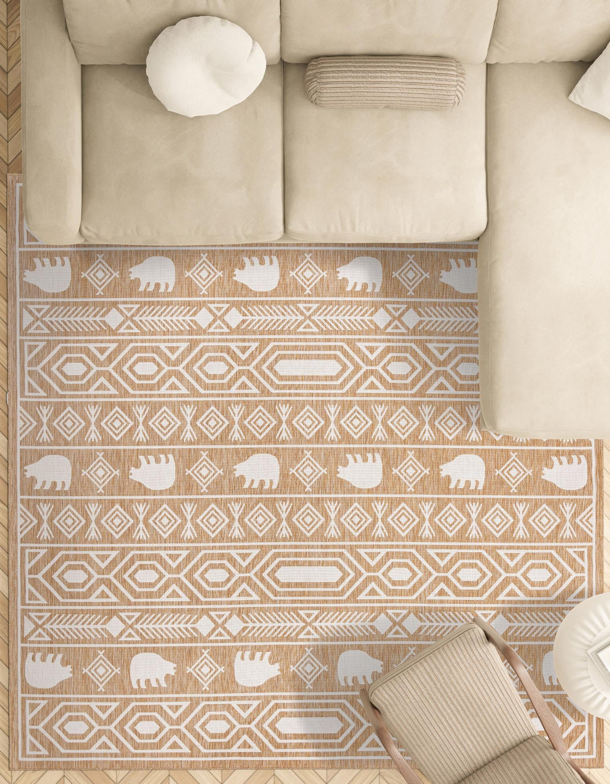 Mesa Oasis Rugs Collection Area Rug - Sundown Square Teal  lifestyle 194