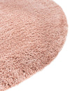 Alpine Plush Collection Area Rug - Verbier Round Pink  lifestyle 52