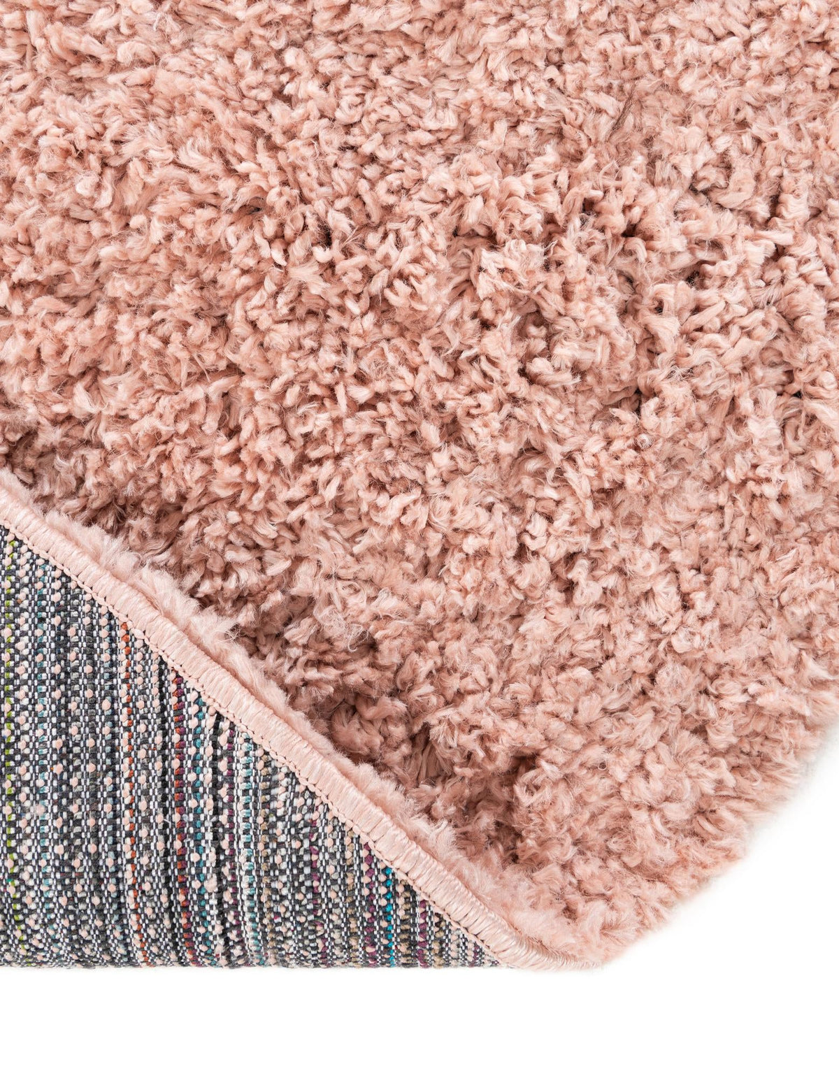Alpine Plush Collection Area Rug - Verbier Round Pink  lifestyle 67