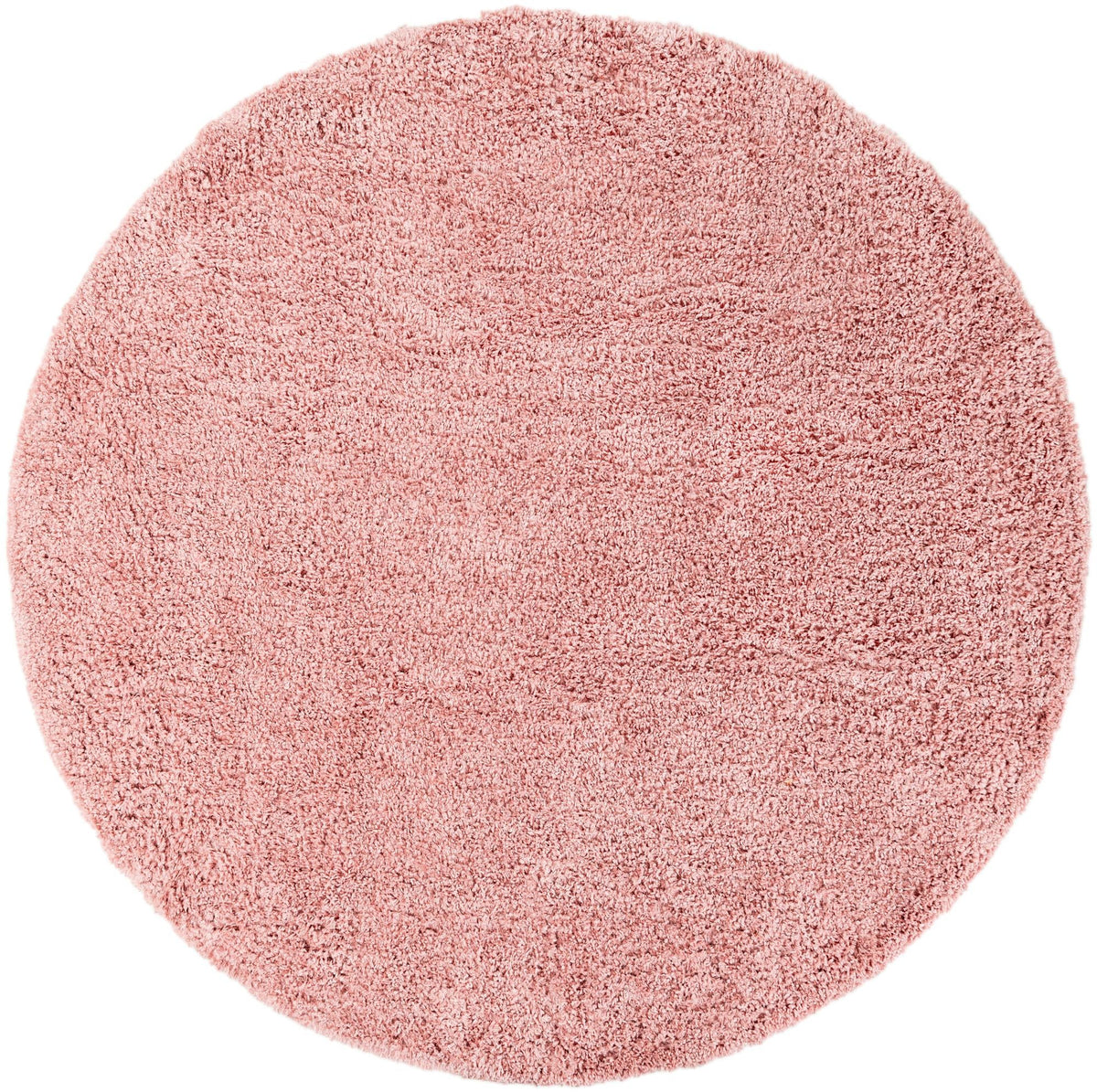 Alpine Plush Collection Area Rug - Verbier Round Pink  lifestyle 28